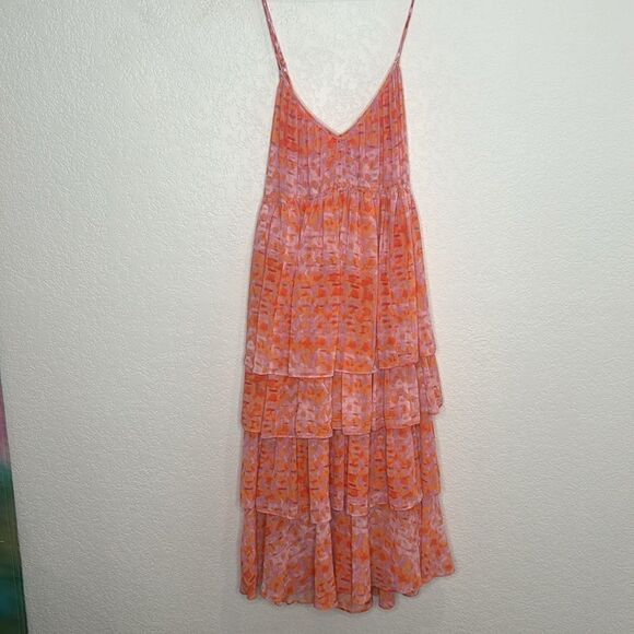 New Cinq A Sept Rachel Tiered Ruffle Midi
Dress Size 10 - Picture 2 of 15